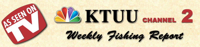 Driftwood Charters Captain Shane Blakely is featured on KTUU Alaska TV station's weekly fishing report with Kari Bustamante each year.